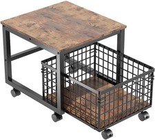 Rolling Mini Fridge Cart with