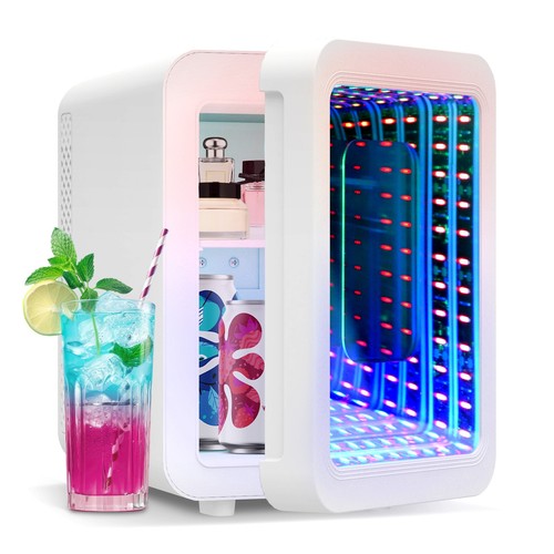 Mini fridge with mirror rgb - fridge,